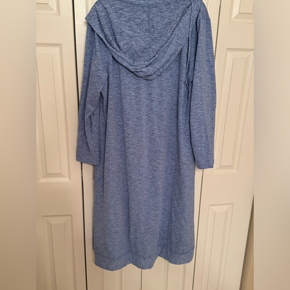 NWT Daniali 3 piece loungewear set BLUE hooded cardigan, tank and pants ! - Picture 7 of 15